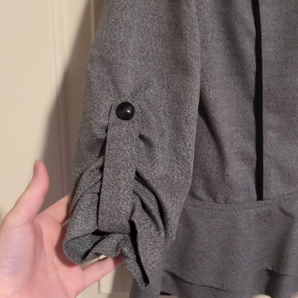 Stoosh Gray Women's Blazer With Black Accents - Picture 11 of 15